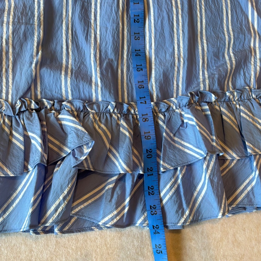 New Cinq a Sept Top Samantha Two Piece Blue Stripe Set Size Medium - Picture 12 of 12